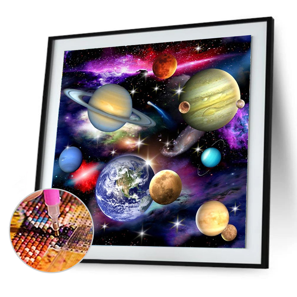 Star Planet - Full Square Drill Diamond Painting 40*40CM