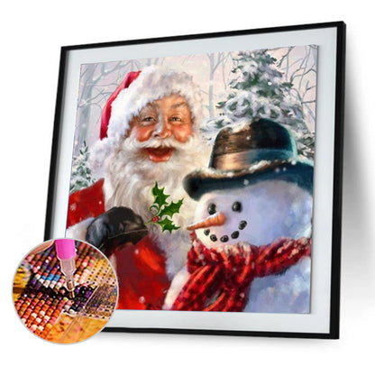 Santa And Snowman - Full Square Drill Diamond Painting 30*30CM