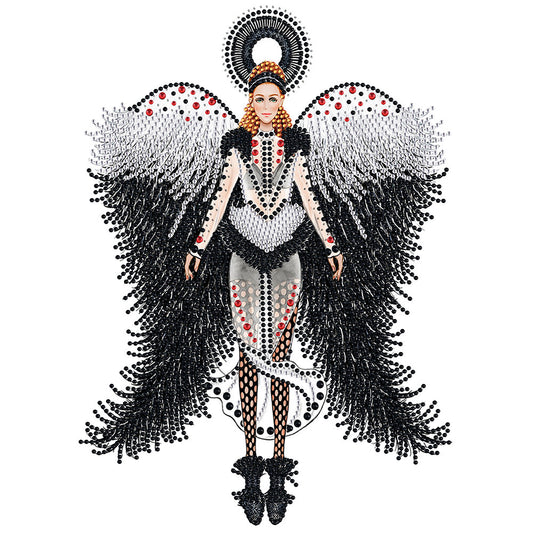 Fashion Lady - Special Shaped Drill Diamond Paiting 30*40CM