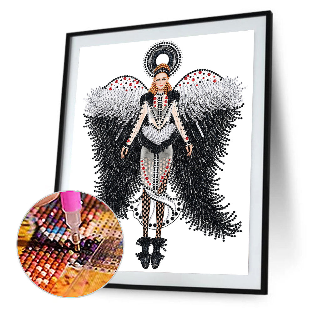 Fashion Lady - Special Shaped Drill Diamond Paiting 30*40CM