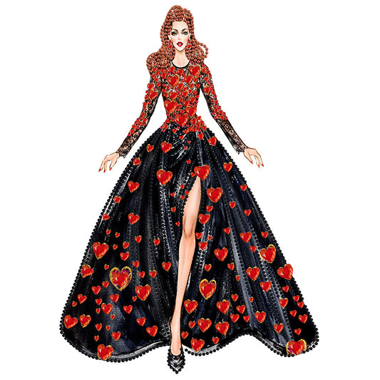 Fashion Lady - Special Shaped Drill Diamond Paiting 30*40CM