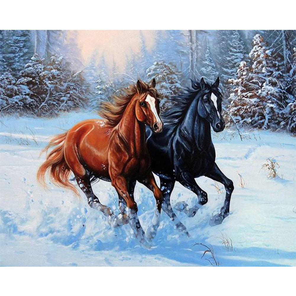 Galloping Horse - Full Round Drill Diamond Painting 50*40CM