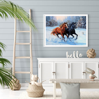 Galloping Horse - Full Round Drill Diamond Painting 50*40CM