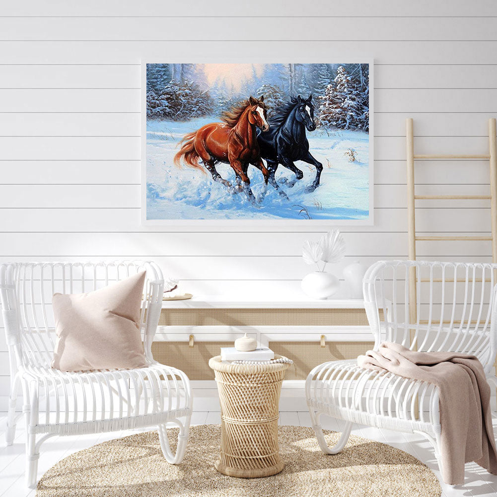 Galloping Horse - Full Round Drill Diamond Painting 50*40CM