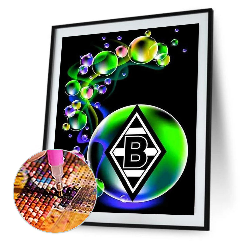 Monchengladbach Football Club Logo - Full Square Drill Diamond Painting 30*40CM