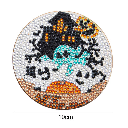 DIY Diamond Coaster Halloween Style Wooden Fashion Diamond Coaster