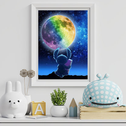 Colorful Moonlight Stitch 30*40CM(Canvas) Full Square Drill Diamond Painting