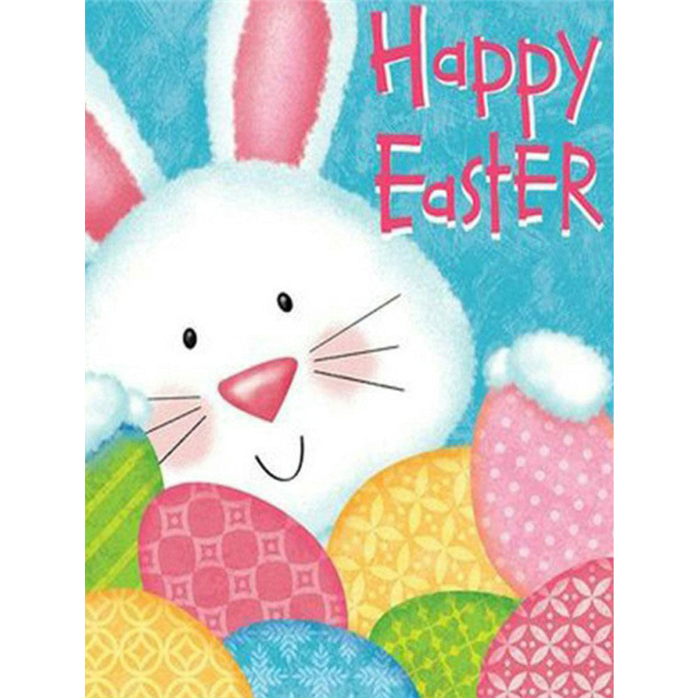 Easter Bunny Eggs 30*40CM(Canvas) Full Square Drill Diamond Painting