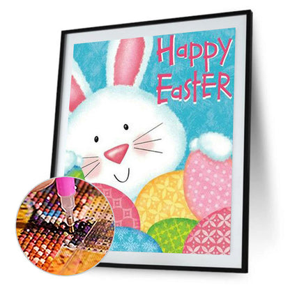 Easter Bunny Eggs 30*40CM(Canvas) Full Square Drill Diamond Painting