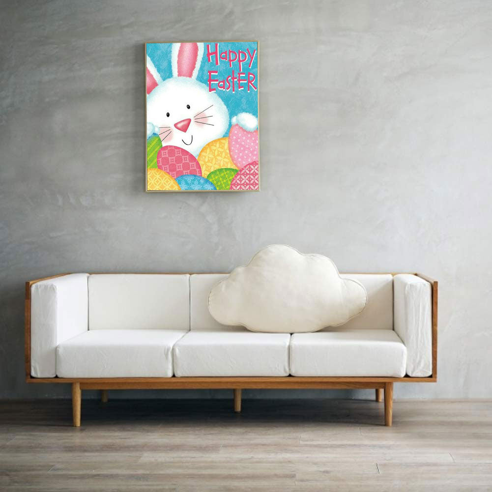 Easter Bunny Eggs 30*40CM(Canvas) Full Square Drill Diamond Painting