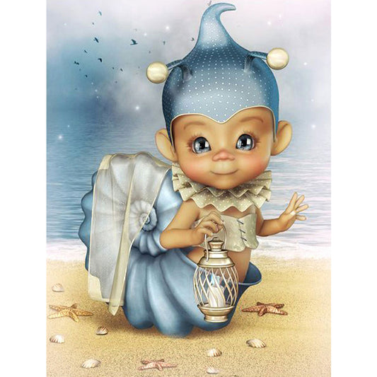 Shell Doll 30*40CM(Canvas) Full Square Drill Diamond Painting