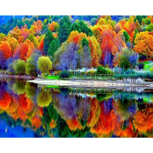 Colorful Forest - Full Round Drill Diamond Painting 50*40CM