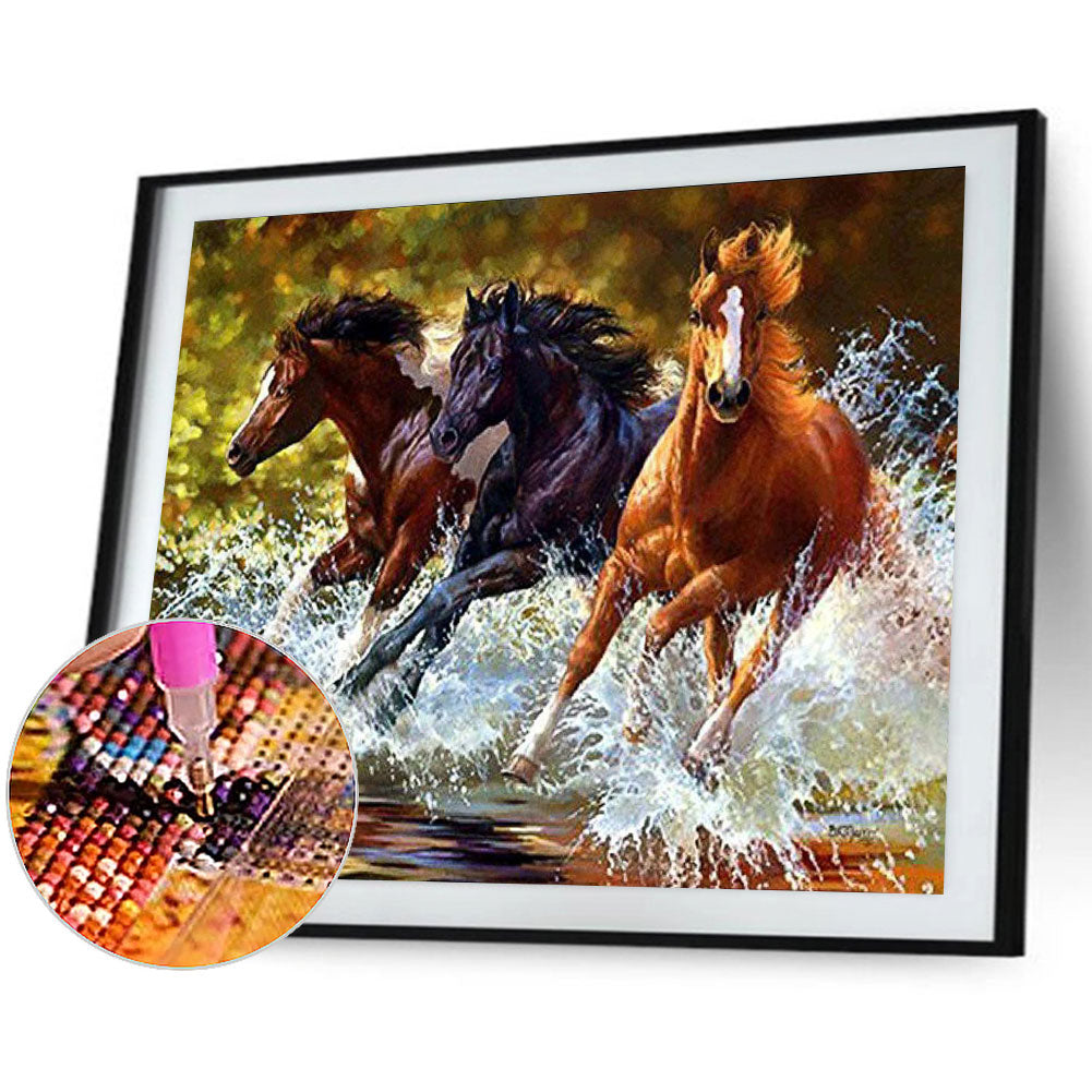 Galloping Horse - Full Round Drill Diamond Painting 50*40CM