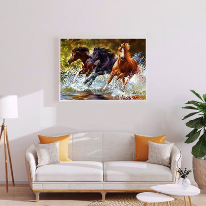 Galloping Horse - Full Round Drill Diamond Painting 50*40CM