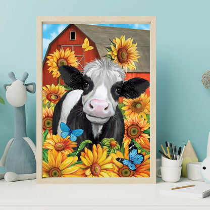 Sunflower Cow - Full Square Drill Diamond Painting 30*40CM