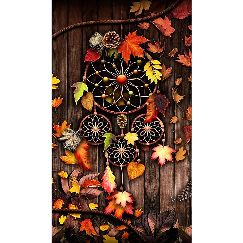 Maple Dream Catcher - Full Round Drill Diamond Painting 40*70CM