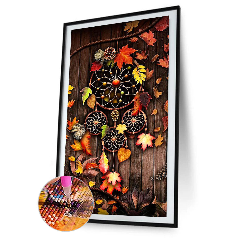 Maple Dream Catcher - Full Round Drill Diamond Painting 40*70CM