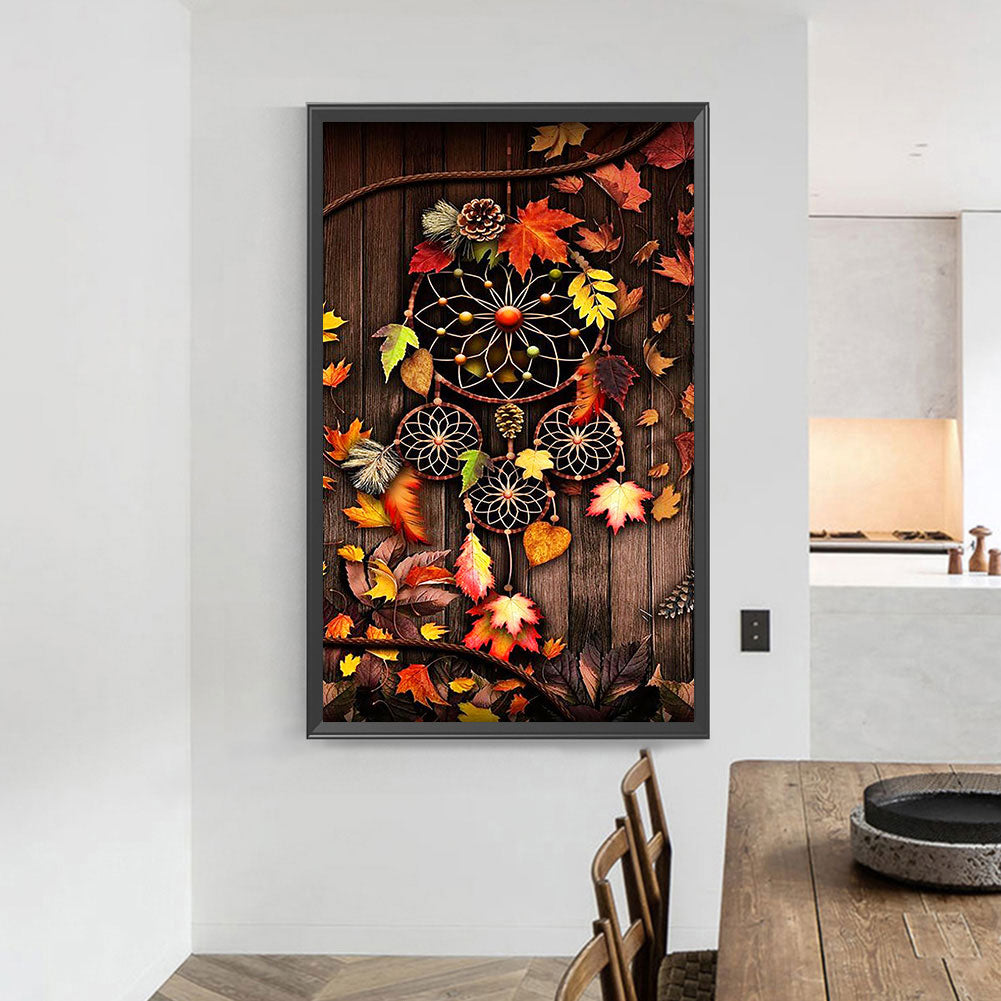 Maple Dream Catcher - Full Round Drill Diamond Painting 40*70CM