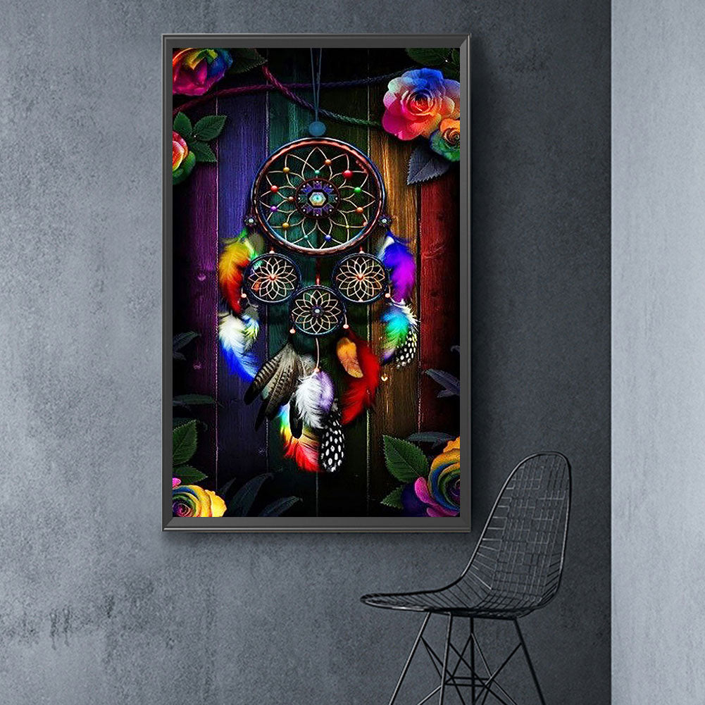 Colorful Dream Catcher - Full Round Drill Diamond Painting 40*70CM