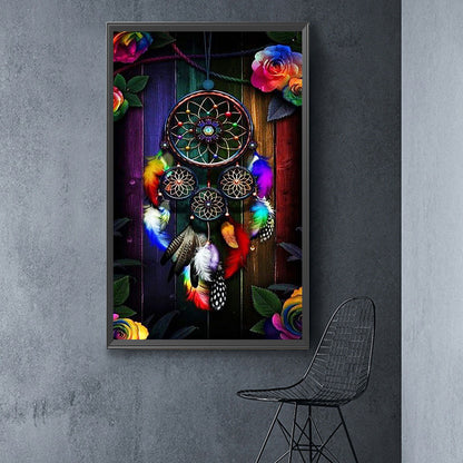 Colorful Dream Catcher - Full Round Drill Diamond Painting 40*70CM