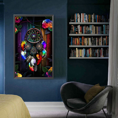 Colorful Dream Catcher - Full Round Drill Diamond Painting 40*70CM