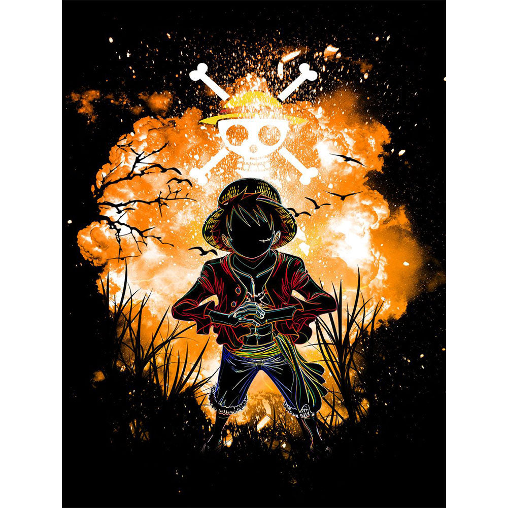 Luffy - Full Round Drill Diamond Painting 30*40CM