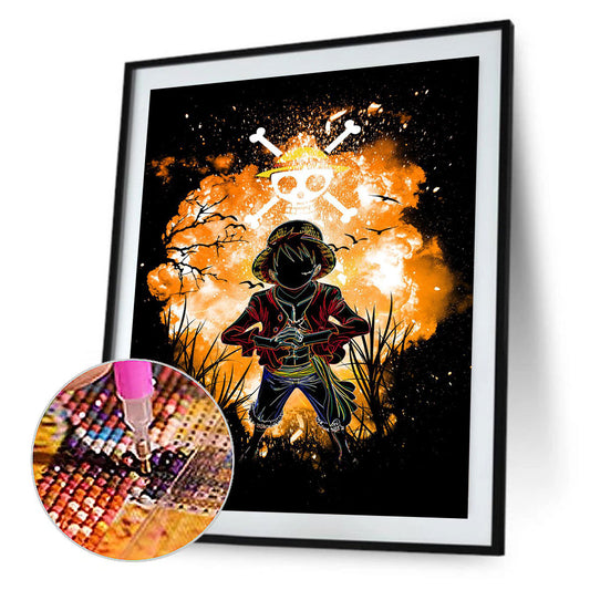 Luffy - Full Round Drill Diamond Painting 30*40CM