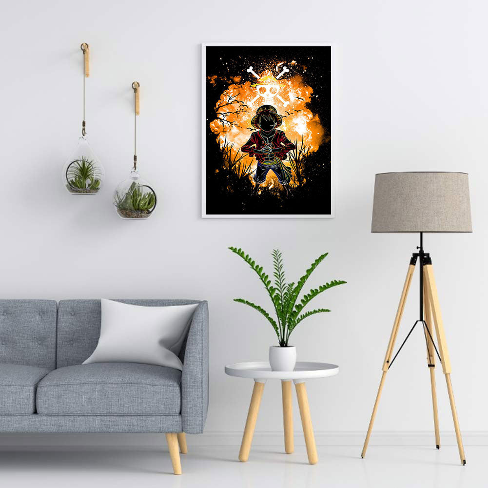 Luffy - Full Round Drill Diamond Painting 30*40CM