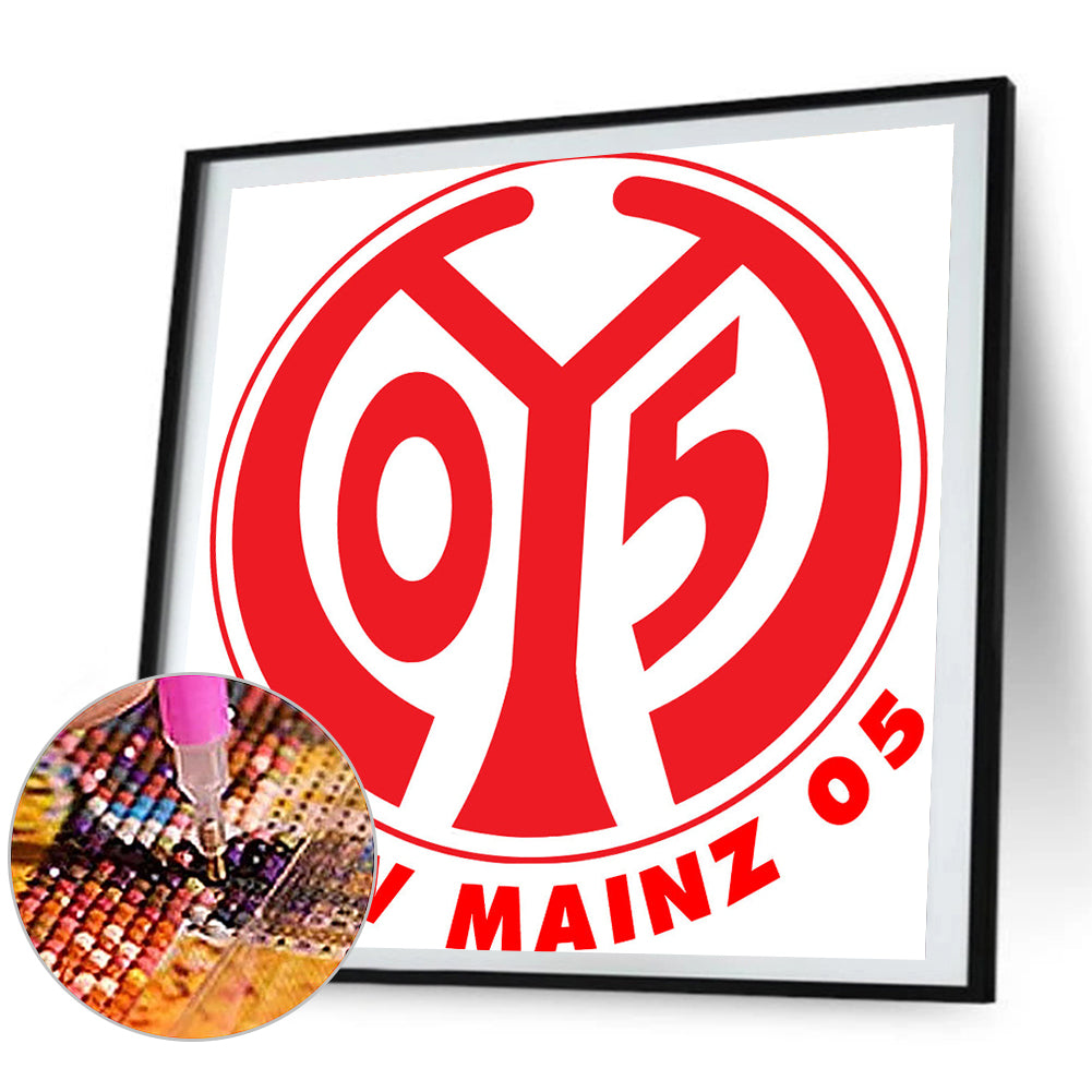 Mainz 05 First Football Sports Club Emblem - Full Square Drill Diamond Painting 40*40CM