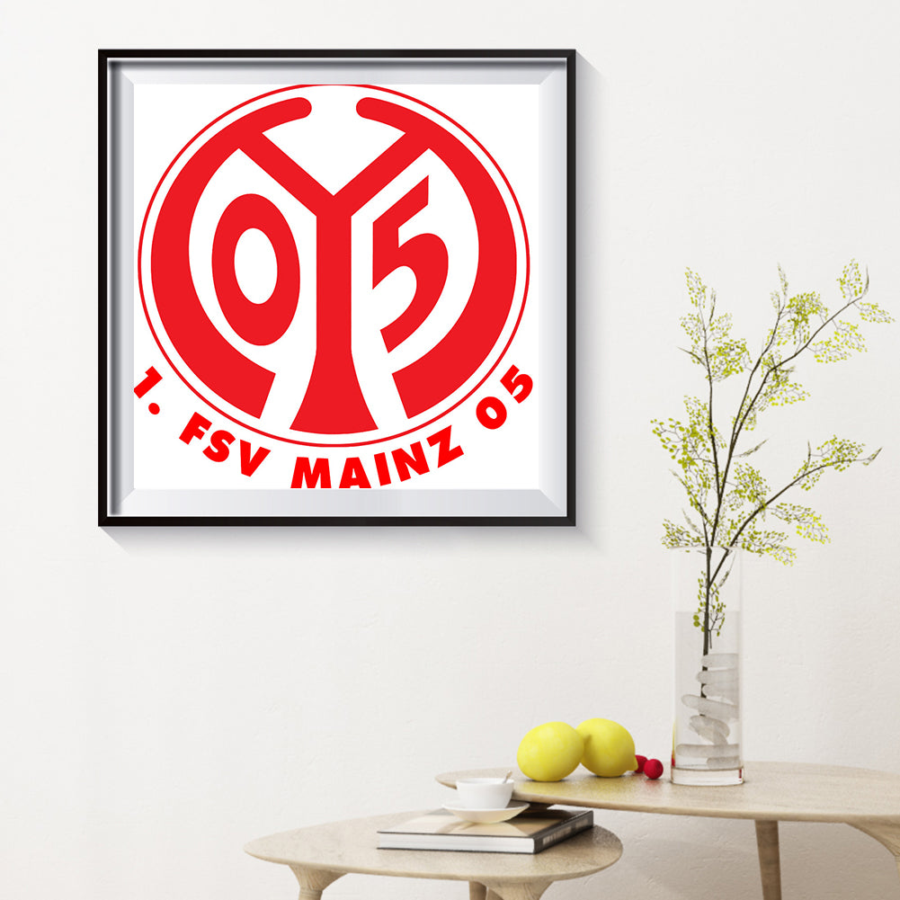 Mainz 05 First Football Sports Club Emblem - Full Square Drill Diamond Painting 40*40CM