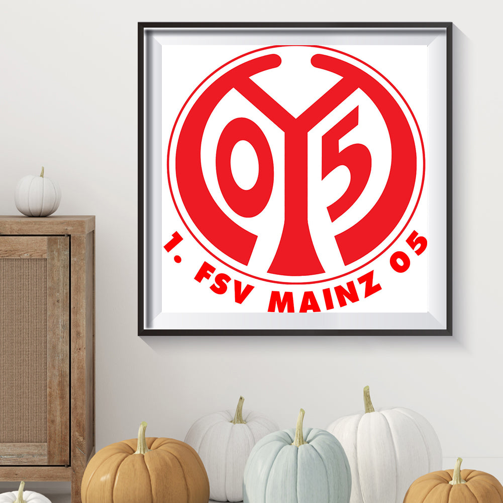 Mainz 05 First Football Sports Club Emblem - Full Square Drill Diamond Painting 40*40CM