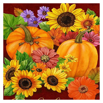 Sunflower From The Pumpkin - Full Square Drill Diamond Painting 50*50CM