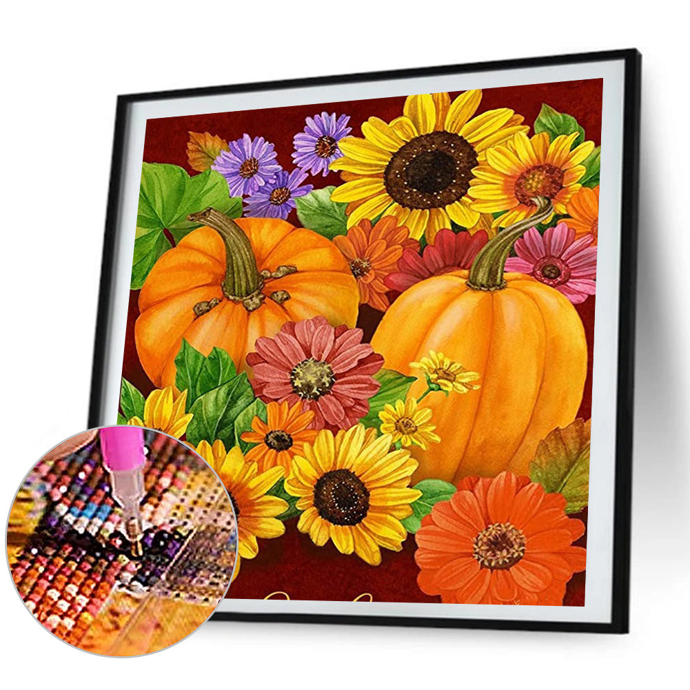 Sunflower From The Pumpkin - Full Square Drill Diamond Painting 50*50CM