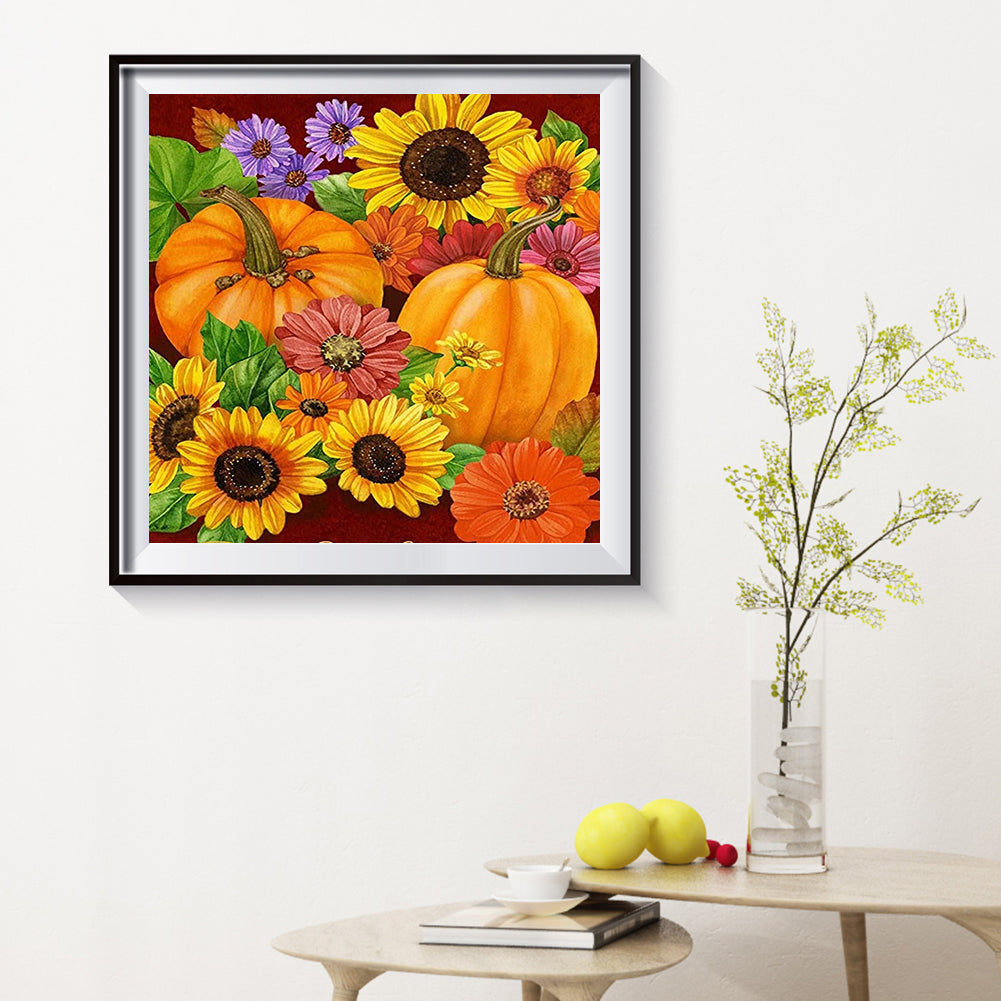 Sunflower From The Pumpkin - Full Square Drill Diamond Painting 50*50CM