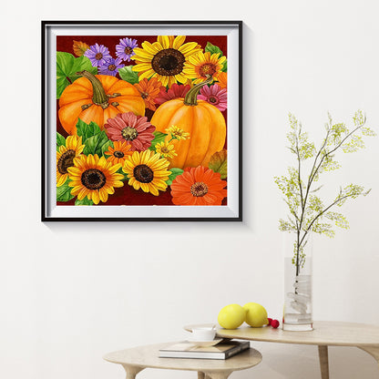 Sunflower From The Pumpkin - Full Square Drill Diamond Painting 50*50CM