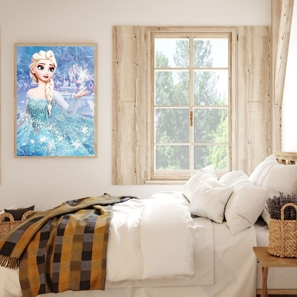 Frozen Elsa 30*40CM(Canvas) Full Square Drill Diamond Painting