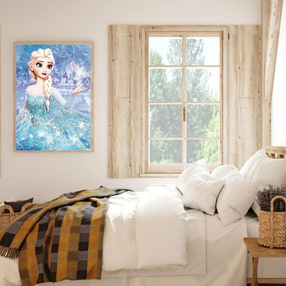 Frozen Elsa 30*40CM(Canvas) Full Square Drill Diamond Painting