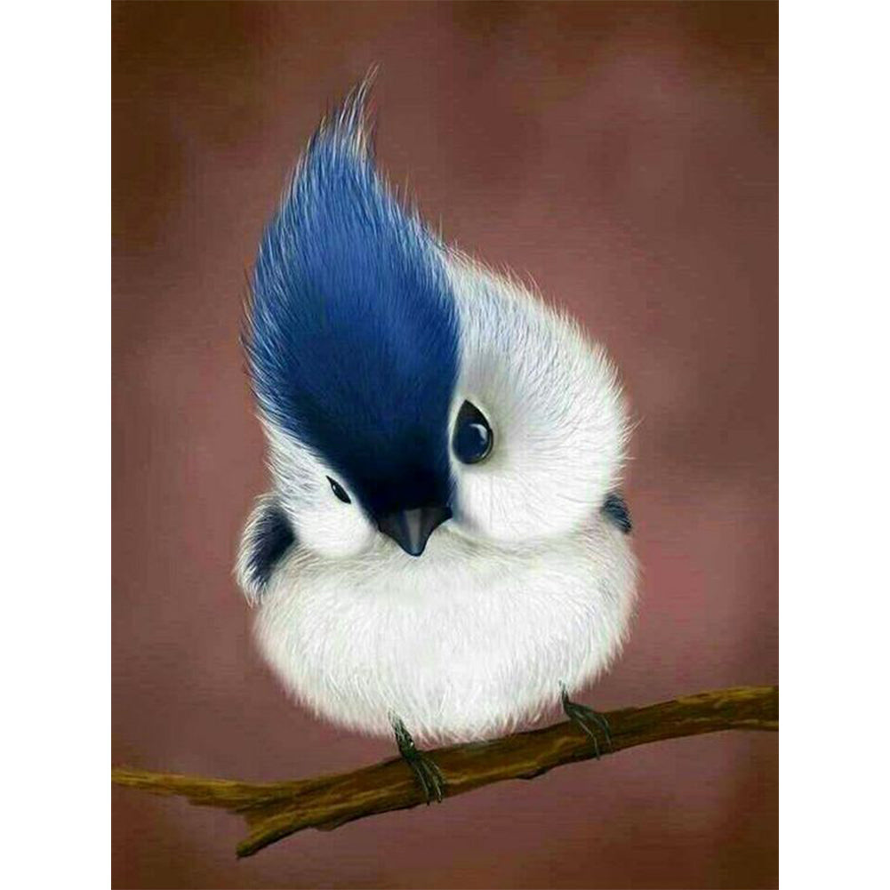 American Crested Tit - Full Round Drill Diamond Painting 30*40CM