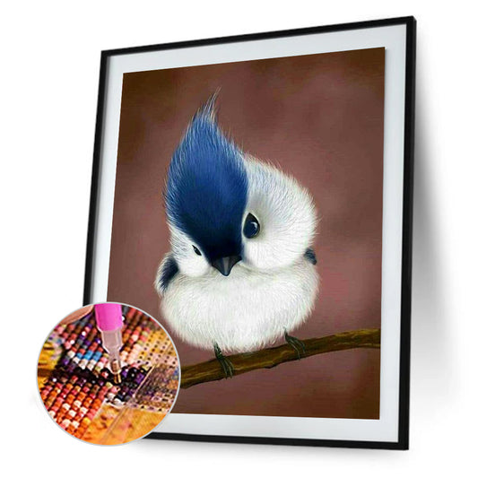 American Crested Tit - Full Round Drill Diamond Painting 30*40CM