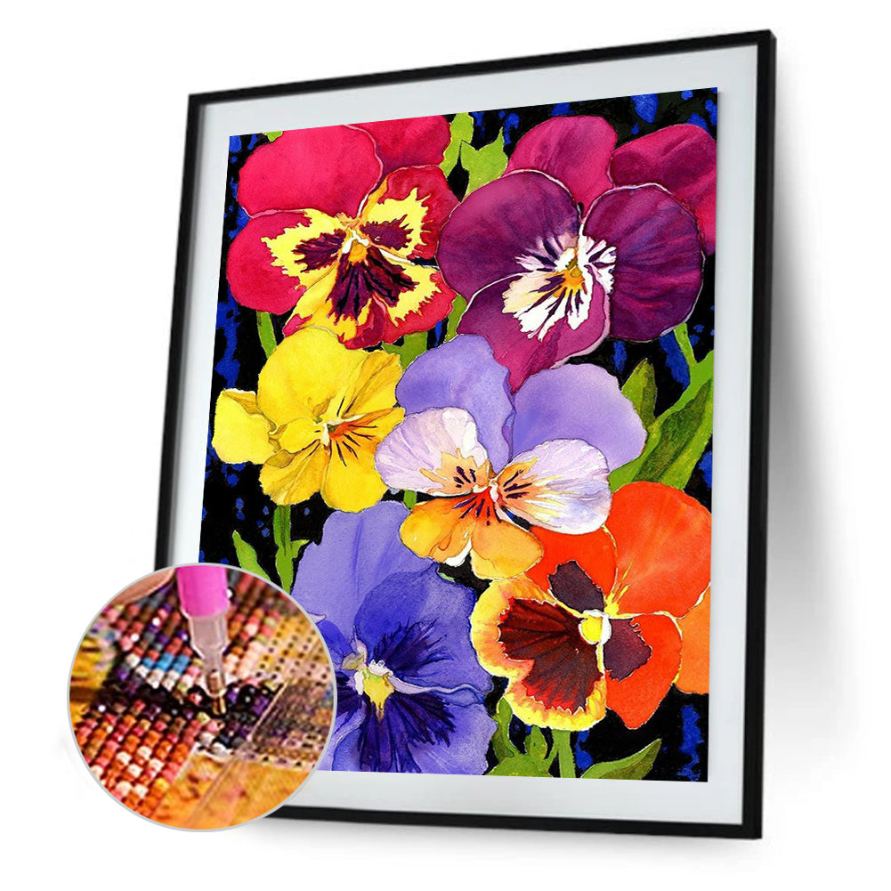 Phalaenopsis - Full Round Drill Diamond Painting 30*40CM