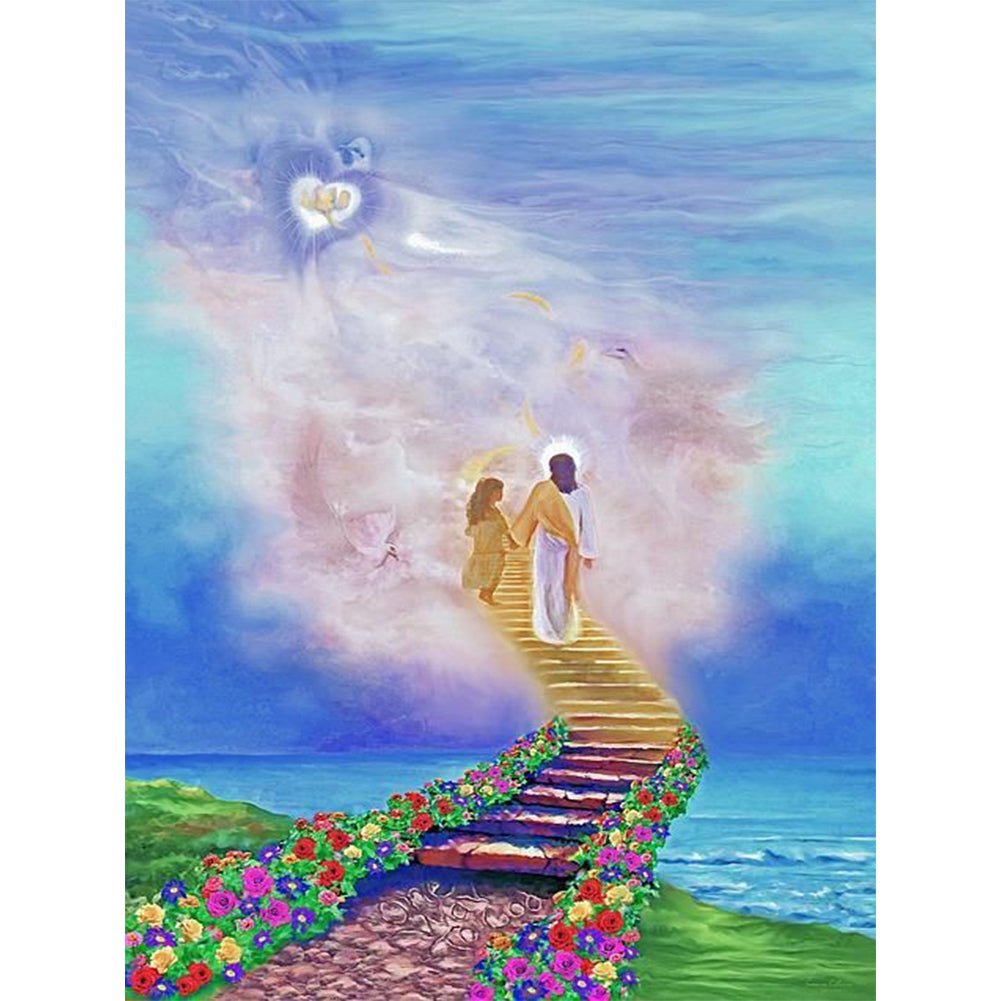Ladder To Heaven - Full Round Drill Diamond Painting 30*40CM