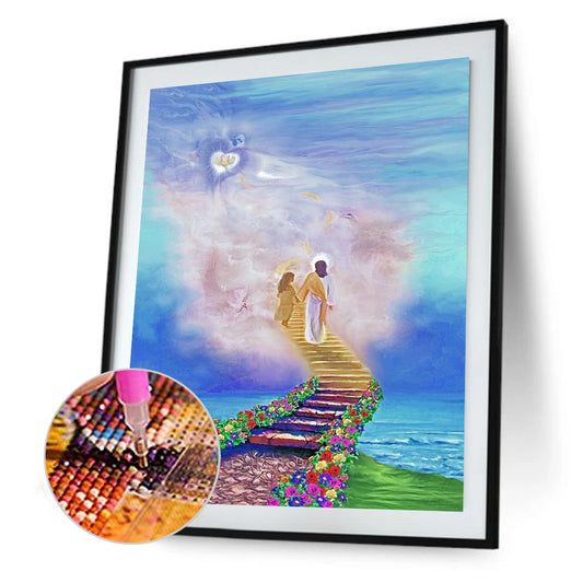 Ladder To Heaven - Full Round Drill Diamond Painting 30*40CM