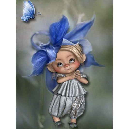 Big Eye Doll - Full Round Drill Diamond Painting 30*40CM