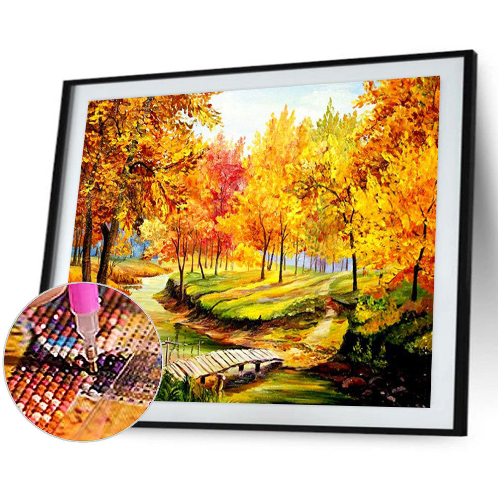 Maple Forest - Full Round Drill Diamond Painting 40*30CM