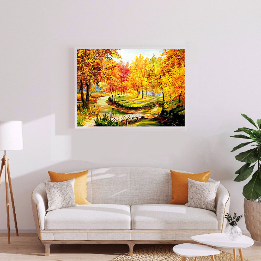 Maple Forest - Full Round Drill Diamond Painting 40*30CM