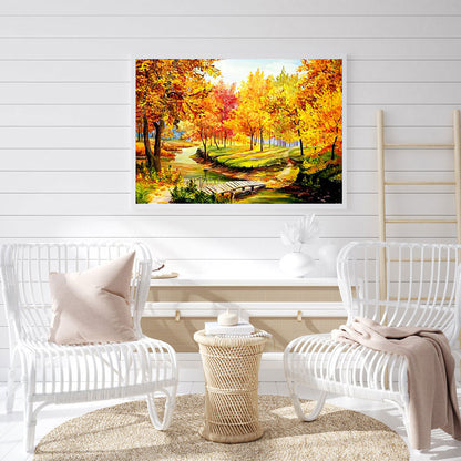 Maple Forest - Full Round Drill Diamond Painting 40*30CM