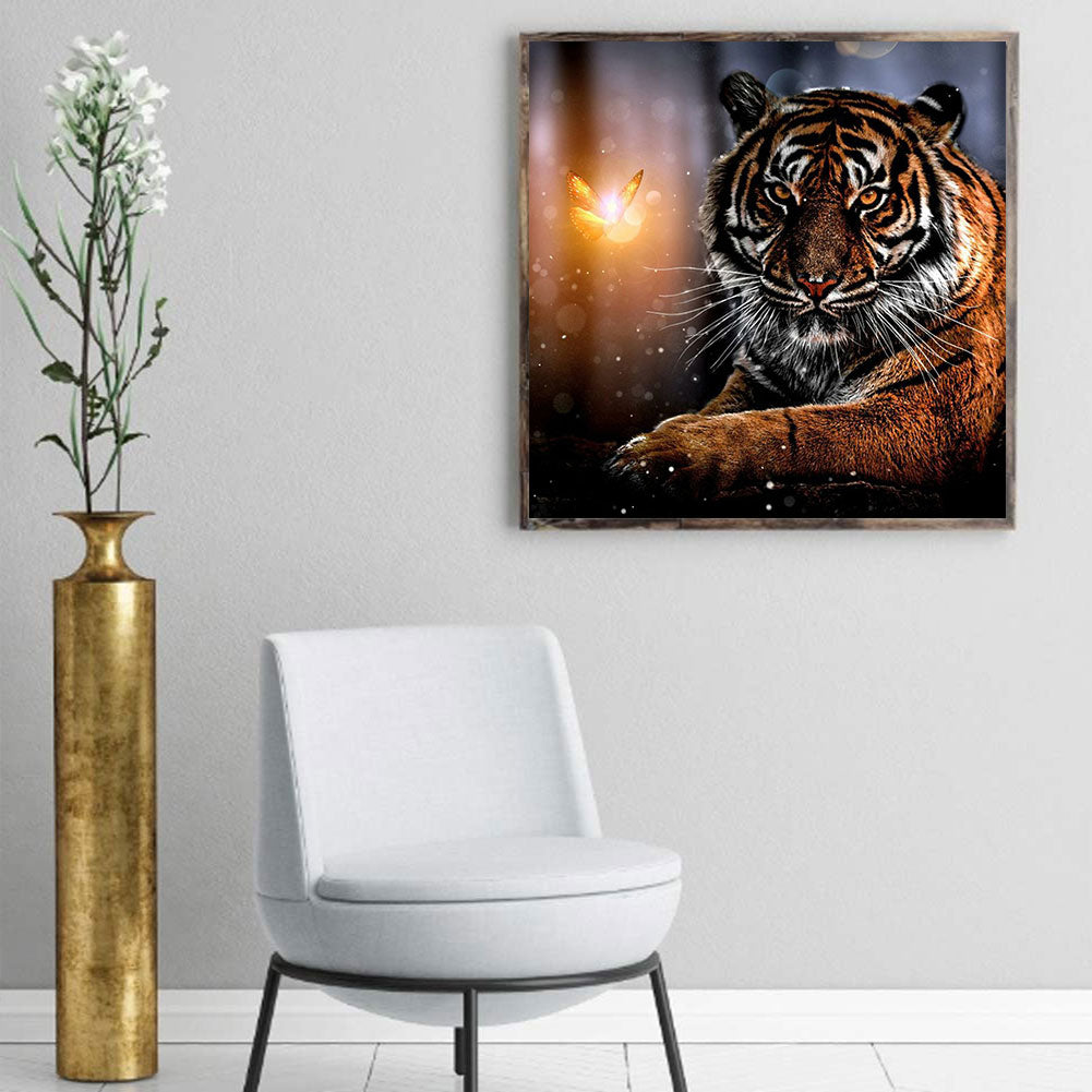 Tiger - Full Round Drill Diamond Painting 40*40CM
