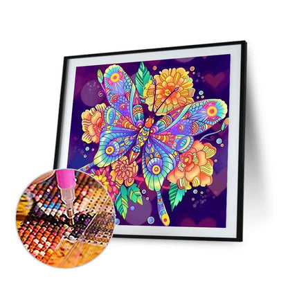 Abstract Butterfly - Full Round Drill Diamond Painting 50*50CM