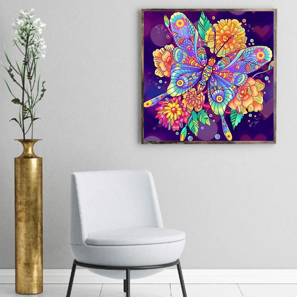 Abstract Butterfly - Full Round Drill Diamond Painting 50*50CM