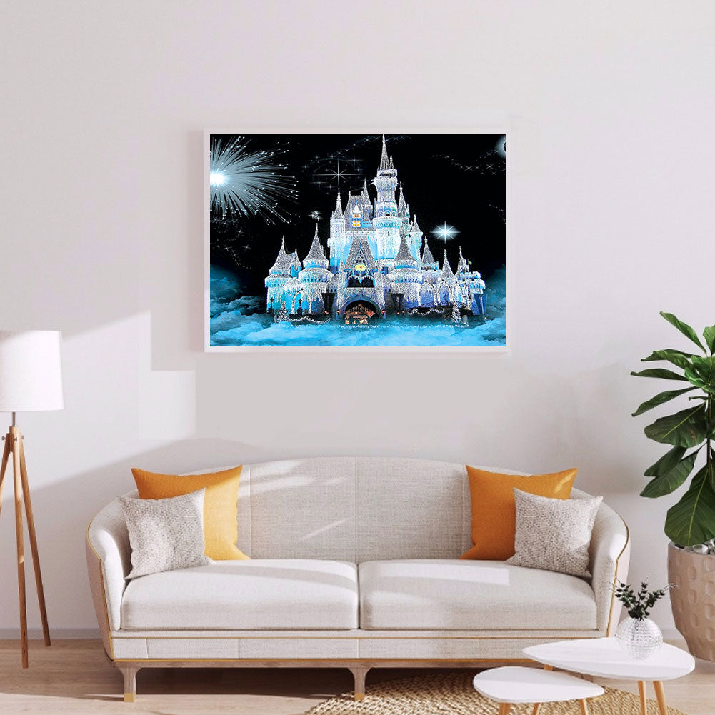 Snow Castle - Full Round Drill Diamond Painting 50*40CM
